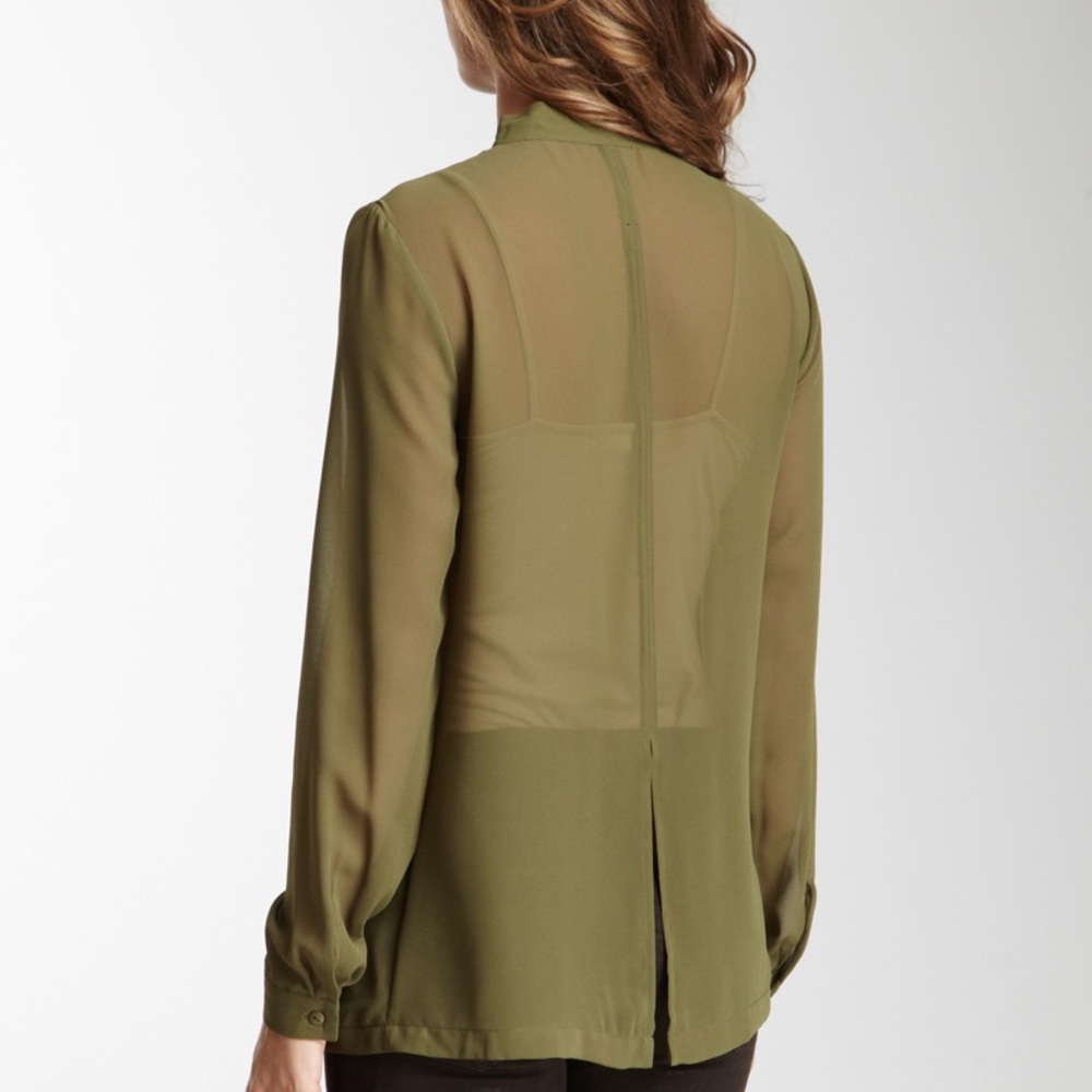 W118 by Walter baker sheer blouse in ivory - Picture 5 of 5